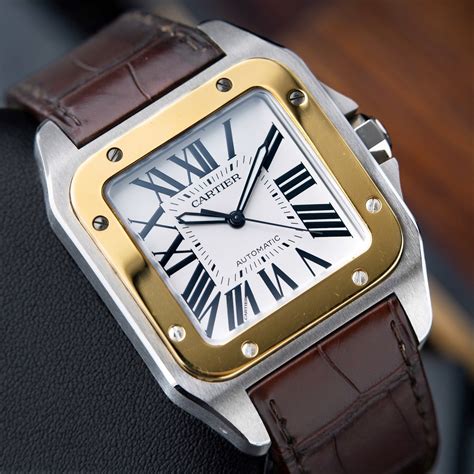 cartier santos 100 large vs xl|cartier santos 100 price uk.